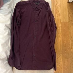 Banana Republic Burgundy Button Down